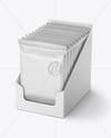 Small Display Box with Matte Snacks Mockup