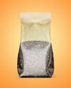 Transparent Package with Chia Seeds Mockup