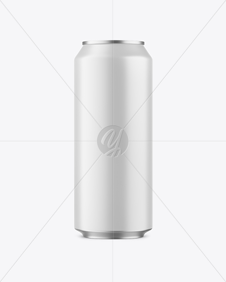 473ml Matte Aluminium Drink Can Mockup