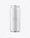 473ml Matte Aluminium Drink Can Mockup