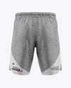 Heather Shorts Mockup - Back View