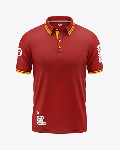 Men's Short Sleeve Polo Shirt Mockup - Men's+Short+Sleeve+Henley+Shirt+Mockup