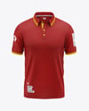 Men's Short Sleeve Polo Shirt Mockup