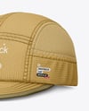 Ripstop Snapback Cap Mockup - Half Side View