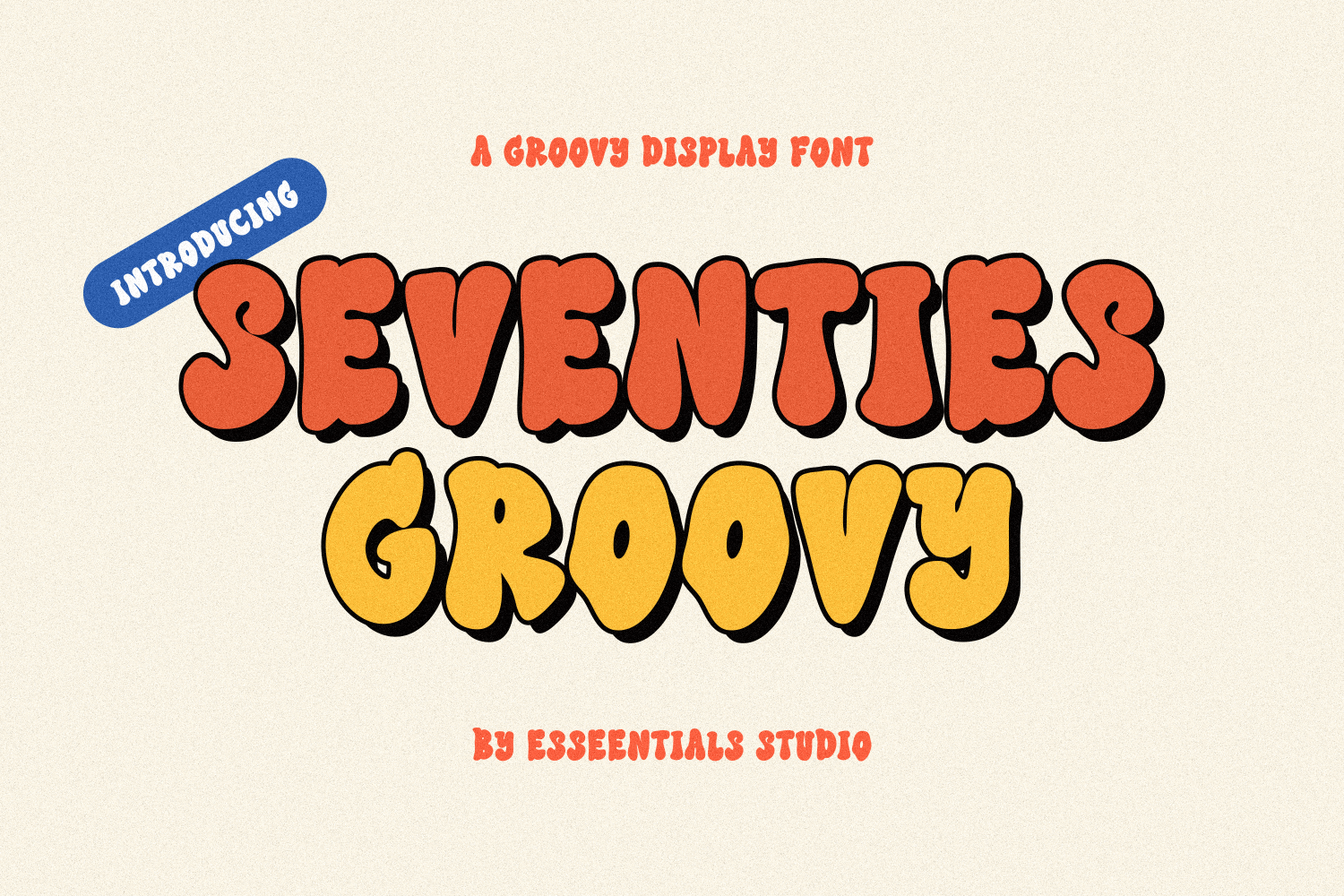 Seventies Groovy - Retro Font With 2 Style