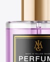 Color Liquid Glass Perfume Bottle Mockup