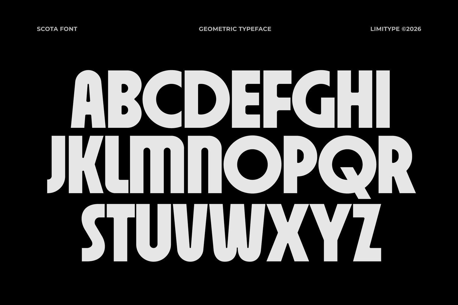 Scota - Bold Geometric Font