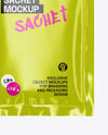 Glossy Sachet Mockup