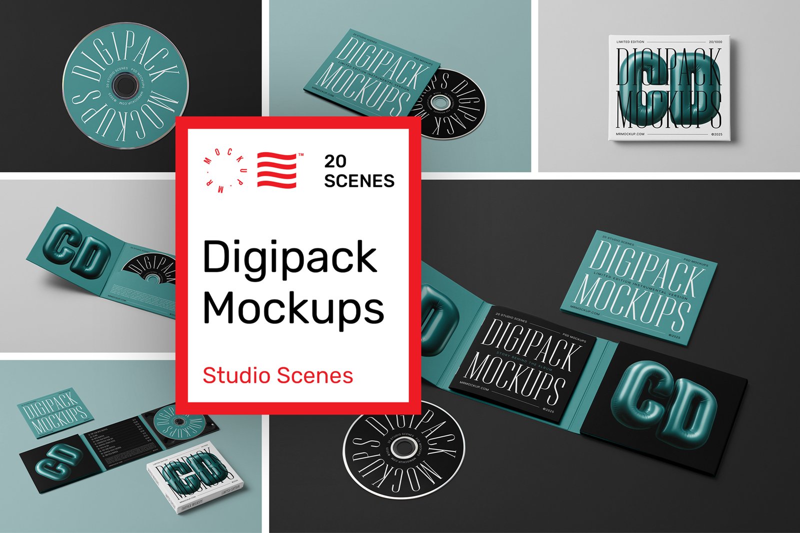 CD Digipack Mockups