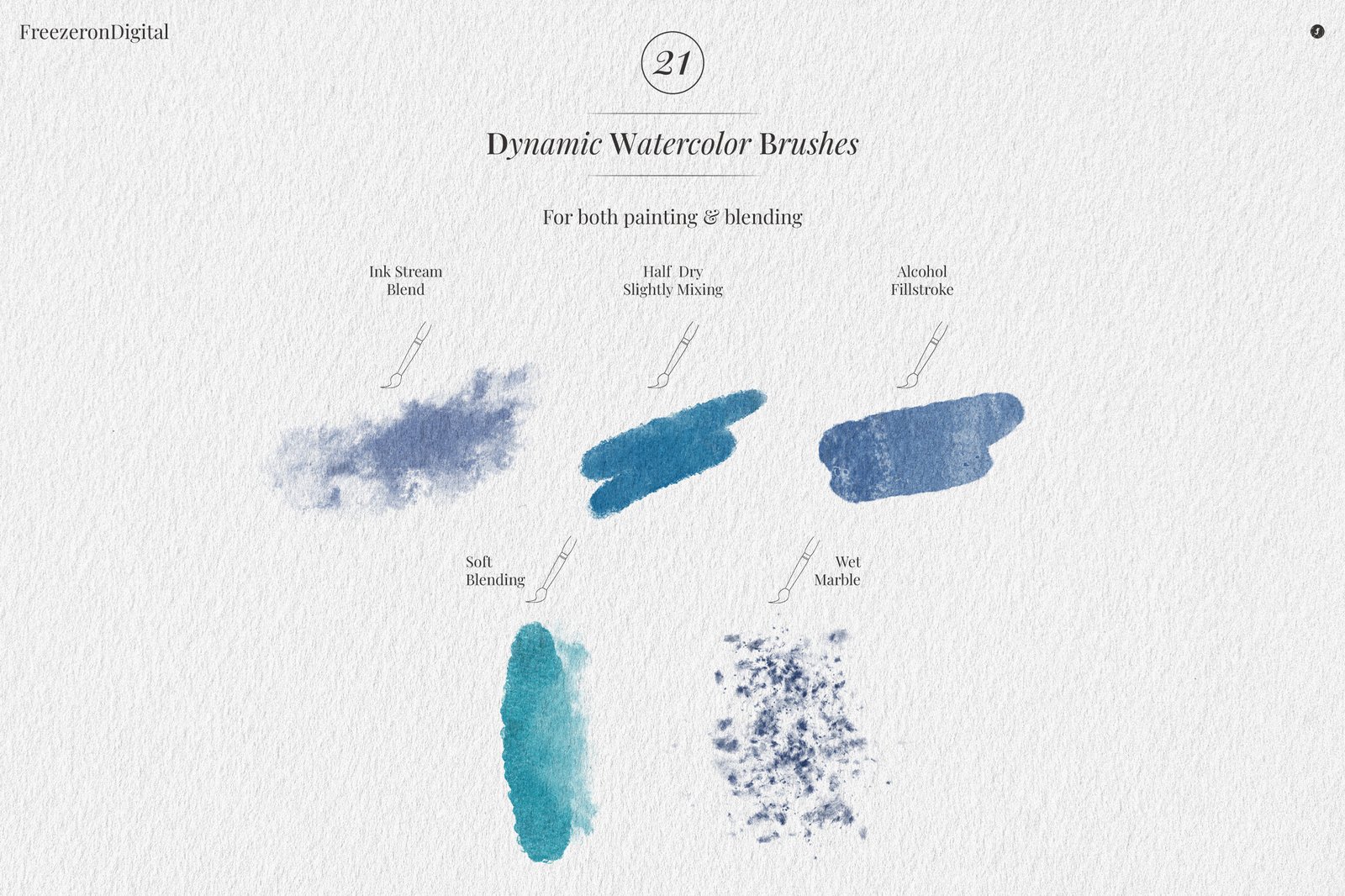 True Watercolor Procreate Brushes