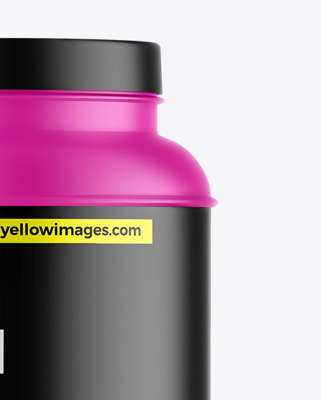 Matte Protein Jar Mockup