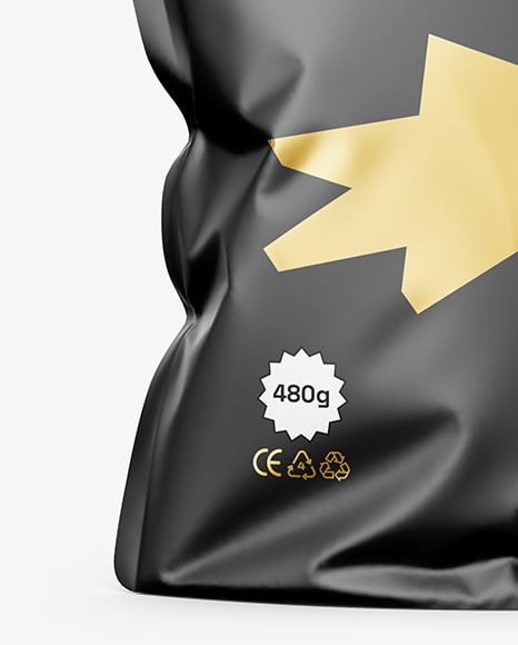 Matte Stand-Up Pouch Mockup