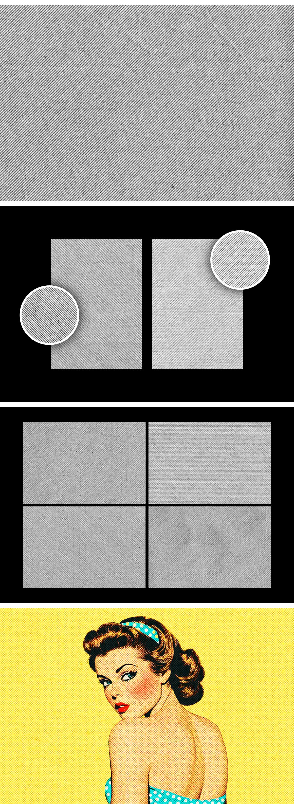 Gray Diagonal Halftone Cardboard Textures