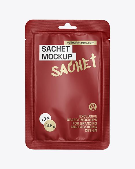 Matte Sachet Mockup