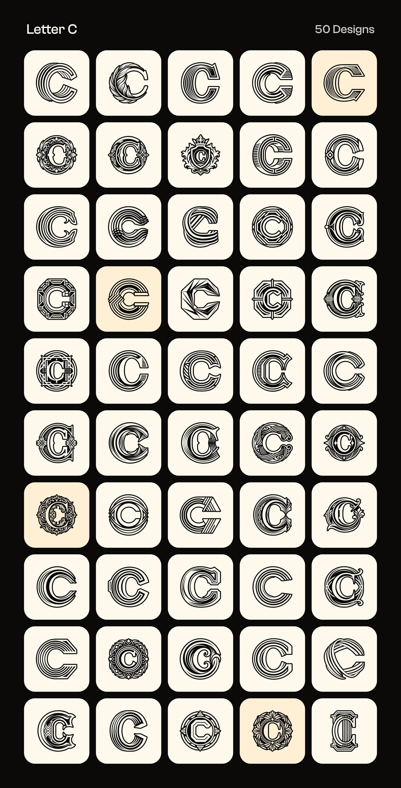 Alphabet Letters Logo Bundle