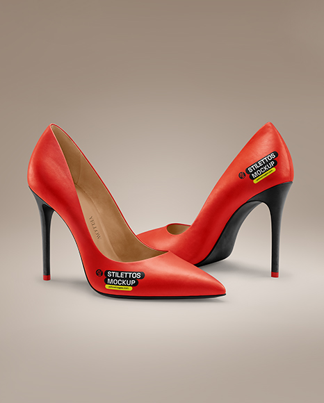 Pair of Stilettos Mockup