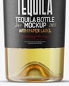 Golden Tequila Bottle Mockup