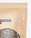 Stand-Up Pouch w/ Chia Seeds Mockup