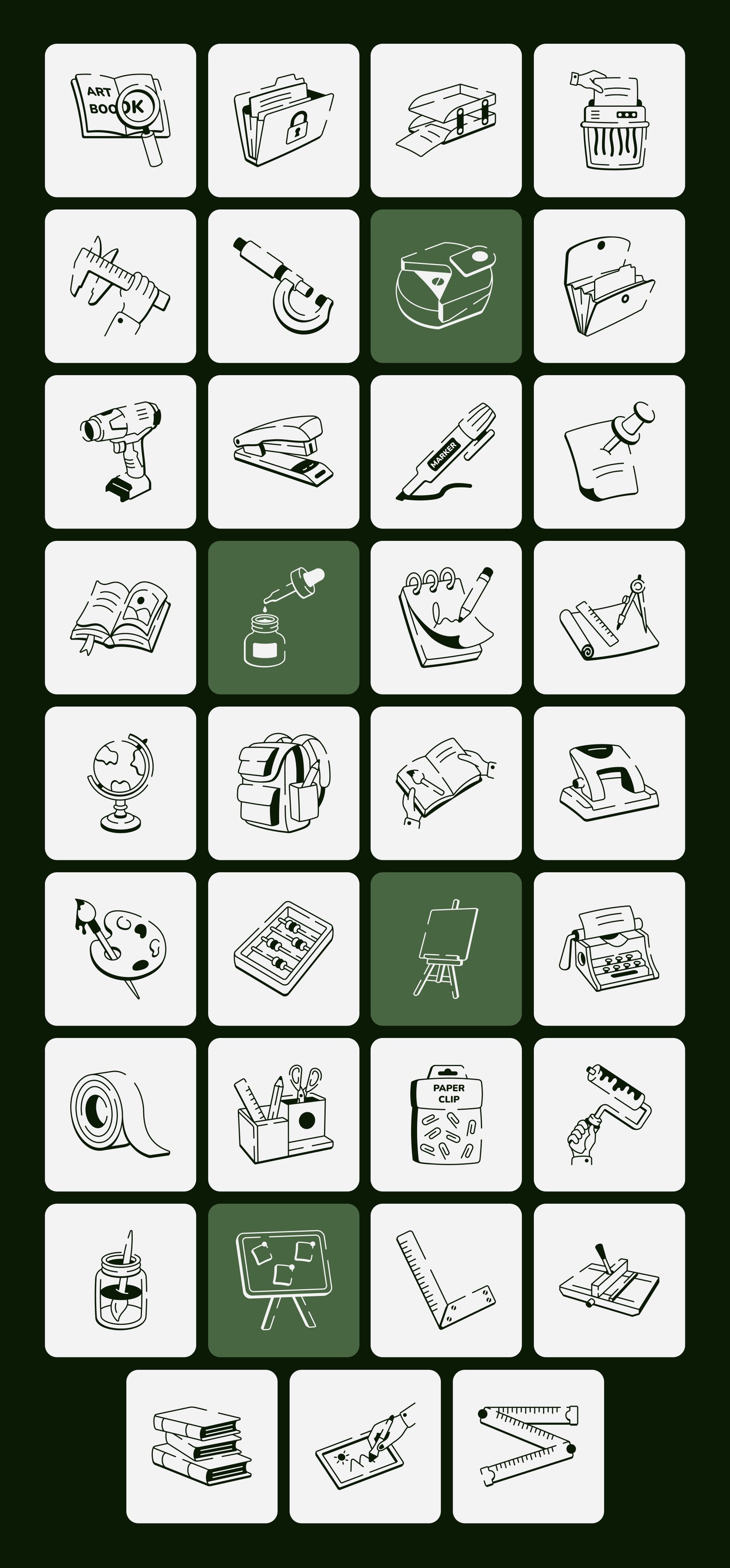 Stationery Tools Drawing Art Set