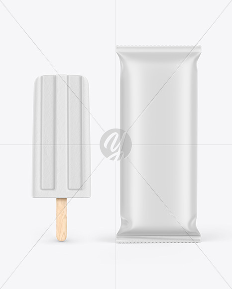 Matte Flow Pack W/ Ice Cream Mockup