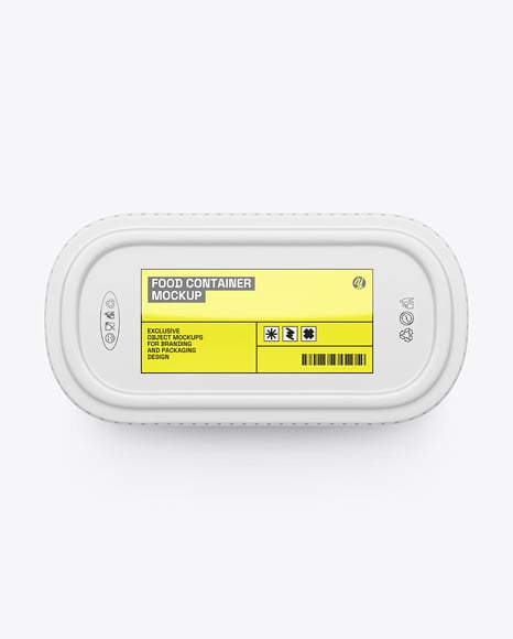 Matte Plastic Container in Paper Sleeve Mockup