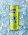 Slim Aluminium Can in Ice Mockup