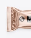Glossy Metallic Snack Package Mockup