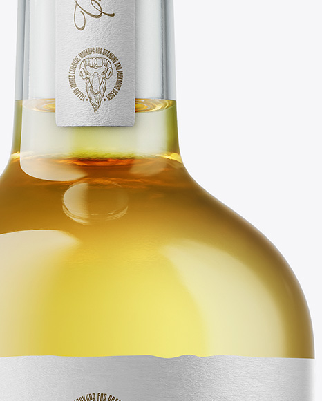 Golden Tequila Bottle Mockup