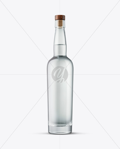 Tall Dry Gin Bottle Mockup