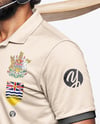 Indian Cricket Player Wearing a Polo Holding a Bat