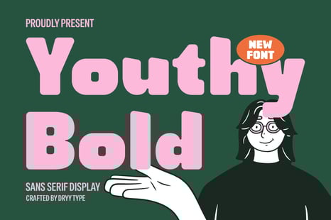 DT Youthy Bold Font - Bold font