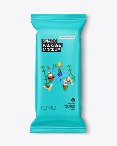 Matte Snack Package Mockup