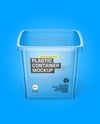 Clear Plastic Food Container Mockup