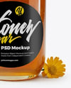Glass Jar Wildflower Honey with Honeycomb