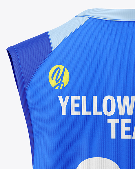 Training Sleeveless Kit Mockup - Back View