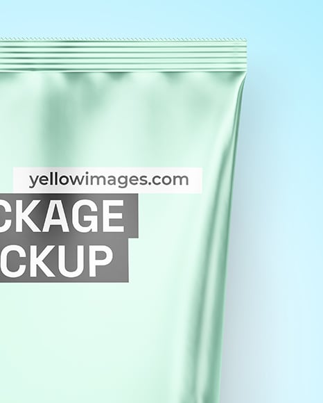 Matte Metallic Package Mockup