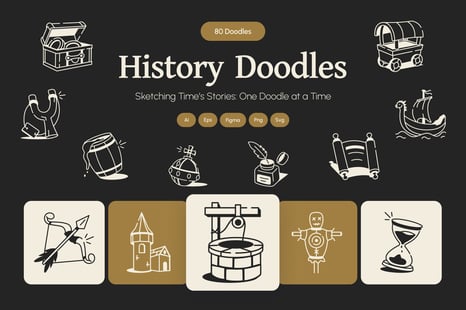 History Drawing Art Set - Graphics