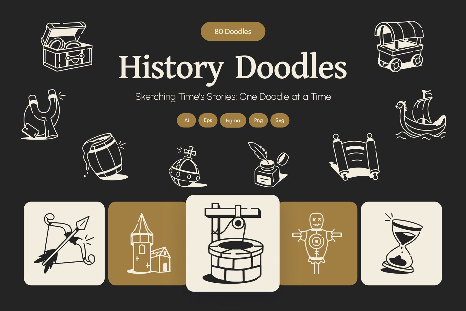 History Drawing Art Set