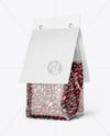 Transparent Package with Beans Mockup