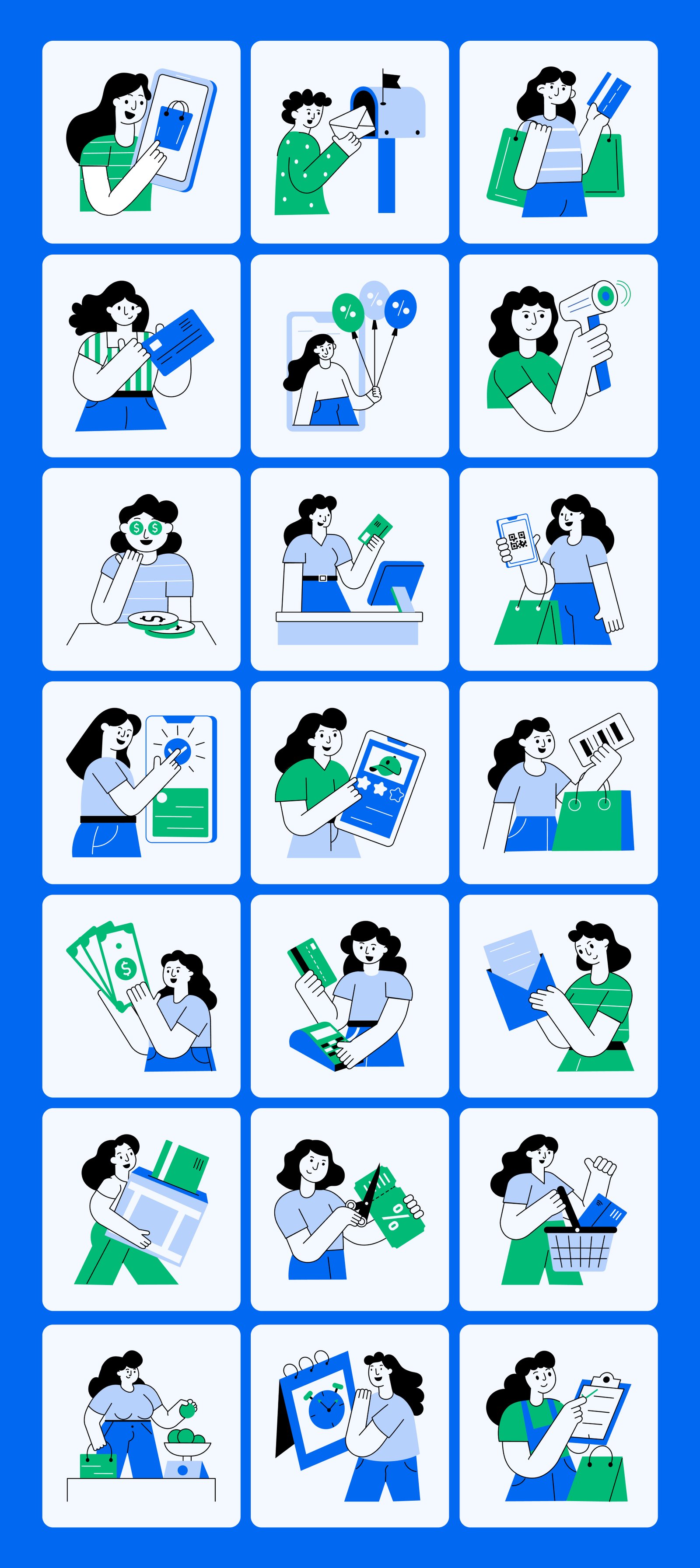 Shopping Illustration Art