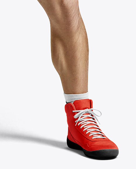 Man Wearing Wrestling Uniform Mockup