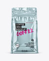 Metallic Coffee Bag Mockup