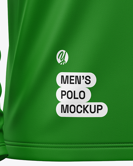 Men's Long Sleeve Polo Shirt Mockup
