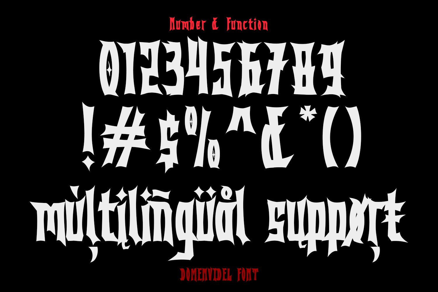Domenvidel Blackmetal Font
