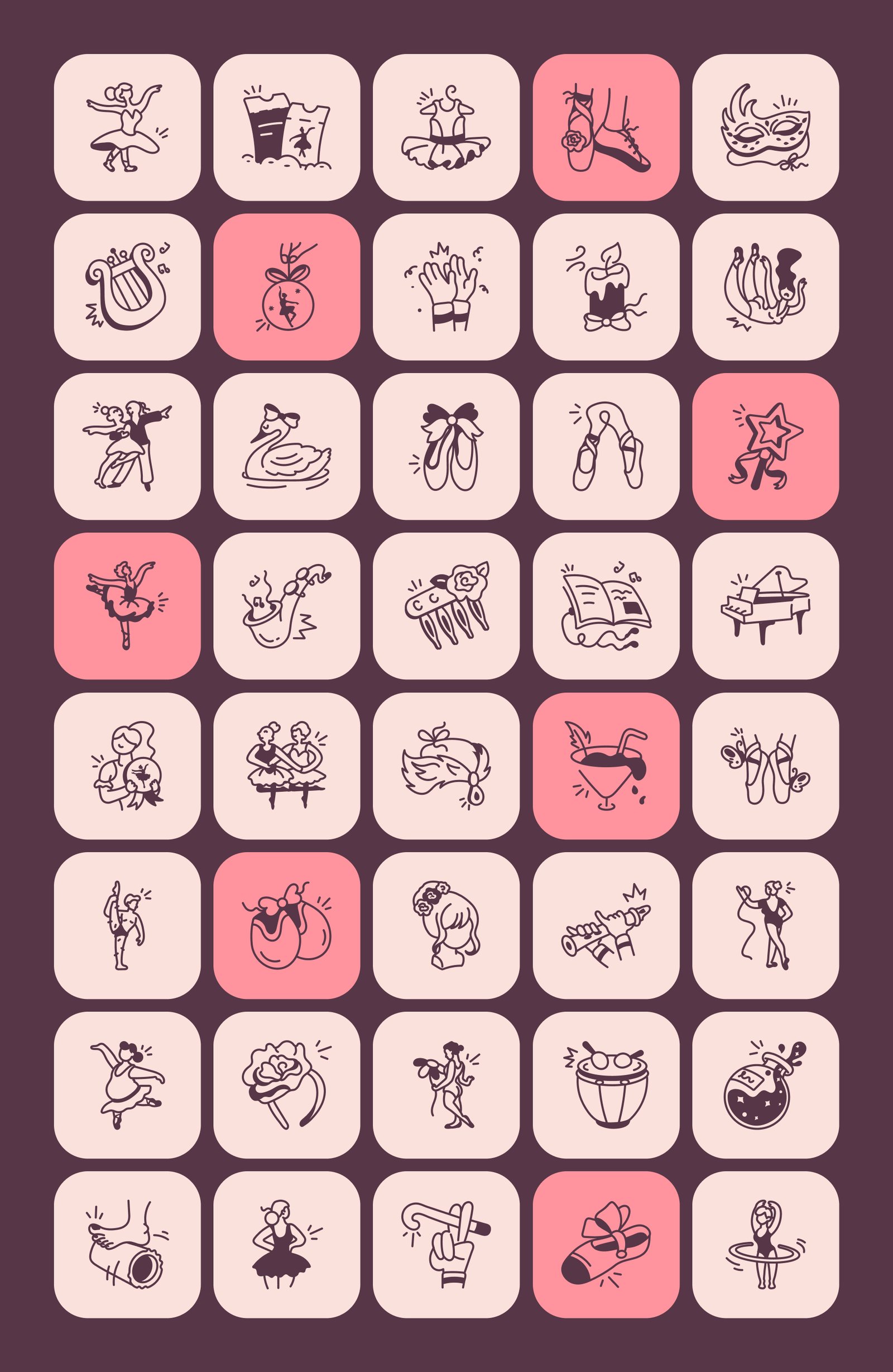 Ballet Hand Drawn Icon