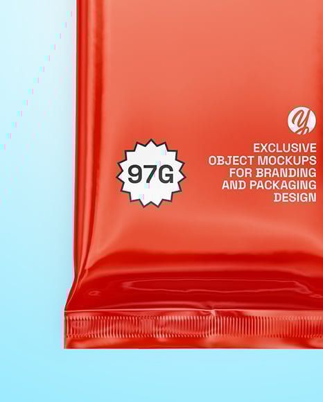 Glossy Snack Package Mockup
