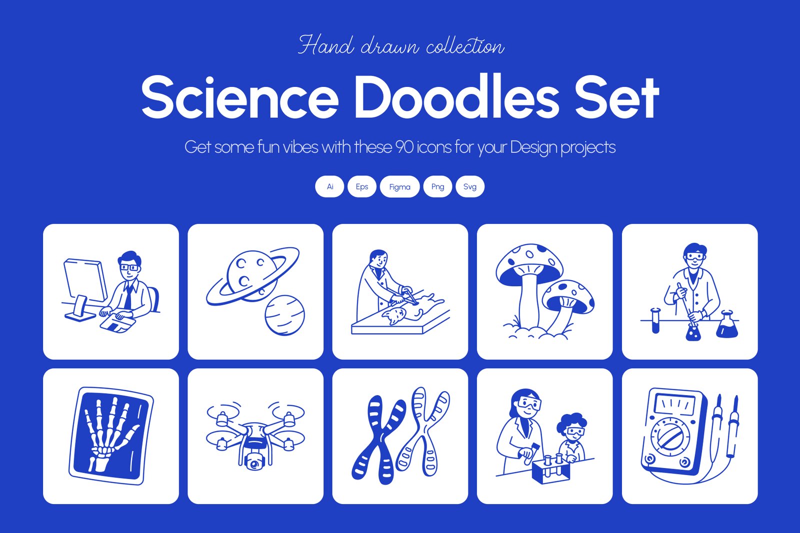 Science Doodles Illustration Set
