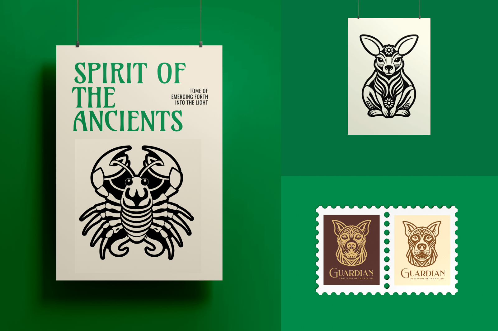 Animals and Birds Glyph Icon Set