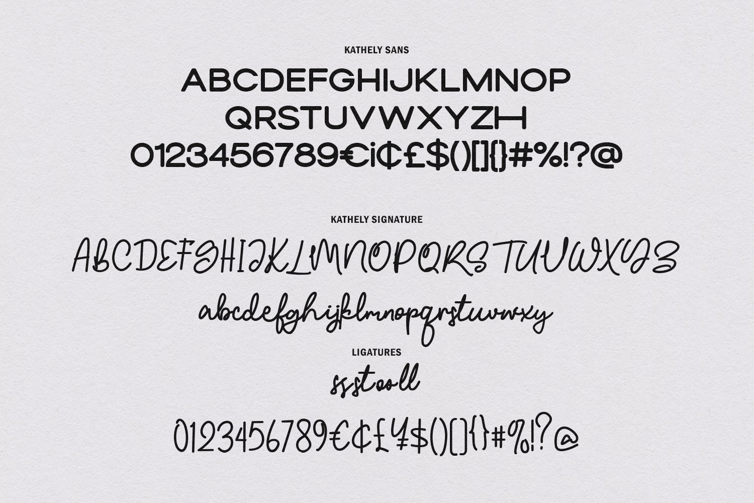 Kathely Harmonious Blend Modern Sans Signature