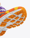 Running Shoes on Women's Leg Mockup
